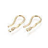 Brass Earring Hooks KK-L177-39G-1