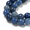 Dyed & Heated Natural Blue Aventurine Beads Strands G-E571-A10-03-4