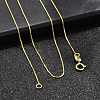 925 Sterling Silver Box Chain Necklaces STER-M086-03B-3