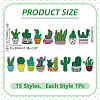 15Pcs Computerized Embroidery Cloth Iron on/Sew on Patches DIY-WR0005-15-2