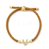 Adjustable Nylon Cord Bracelets X-BJEW-C096-01G-22-4