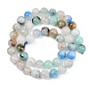 Natural Azurite Beads Strands G-L647-A01-8mm-3