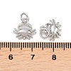 Brass Charms KK-G549-17C-P-3