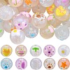 SUNNYCLUE 40Pcs 10 Colors Transparent Acrylic Beads OACR-SC0001-25-1