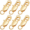 20Pcs Brass Lobster Claw Clasps KK-BBC0015-01A-G-1