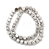 Electroplate Glass Beads Strands EGLA-F166-04B-P-2