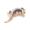 Rhinestone Lizard Badge JEWB-E013-03G-01-3