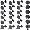 Unicraftale 24Pcs 6 Style Flat Round with Textured 304 Stainless Steel Stud Earring Findings STAS-UN0027-38-1