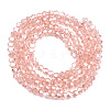 Transparent Electroplate Glass Beads Strands EGLA-A039-T2mm-A15-2