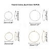 PVD Vacuum Plating 316L Surgical Stainless Steel Hoop Earring Findings STAS-UN0002-85-2