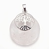 Natural Quartz Crystal Pendants G-F573-C13-2