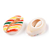 Printed Cowrie Shell Beads SSHEL-ZX006-07A-2