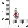 Brass Pave Cubic Zirconia Pendants KK-V002-23P-02-3