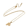 Ion Plating(IP) Initial Letter 304 Stainless Steel Pendant Necklaces NJEW-M199-01G-P-3