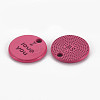 Spray Painted Alloy Charms for Valentine's Day PALLOY-Q433-027C-RS-1