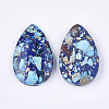 Assembled Synthetic Imperial Jasper and Natural Lapis Lazuli Pendants X-G-S329-075-2