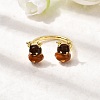 Christmas Brass Enamel Cuff Rings for Women RJEW-L336-04G-01-1