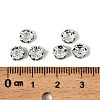 Brass Grade A Rhinestone Spacer Beads RSB028NF-10-3