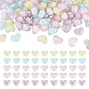 100Pcs 5 Colors Transparent Acrylic Beads TACR-TA0001-73-2