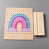 Wooden Slant Back Earring Display Stands EDIS-WH0035-21A-2