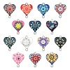 30Pcs 15 Colors Alloy Enamel Connector Charms ENAM-YW0005-79-1