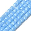 Opaque Glass Beads Strands GLAA-L050-C17-1