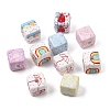Printed Opaque Acrylic Beads AC-CBA4549-01-1