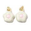 Brass Enamel Pendants KK-CJC21A4-01G-05-RS-1