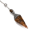 Resin Cone Pointed Dowsing Pendulums GG-CBA040B-03P-02-3