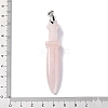 Natural Rose Quartz Big Pendants G-K338-41P-04-3