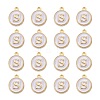 Golden Plated Alloy Charms X-ENAM-S118-01S-2