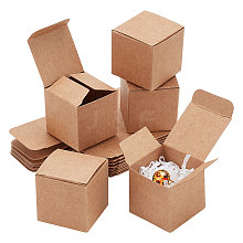 Square Folding Kraft Paper Jewelry Boxes CON-WH0089-47B