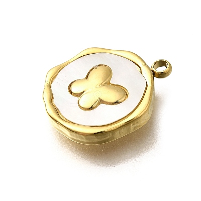 304 Stainless Steel Pendants STAS-R153-03G-06-1