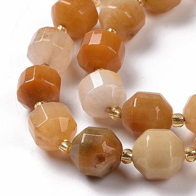 Natural Topaz Jade Beads Strands G-G990-F14-1