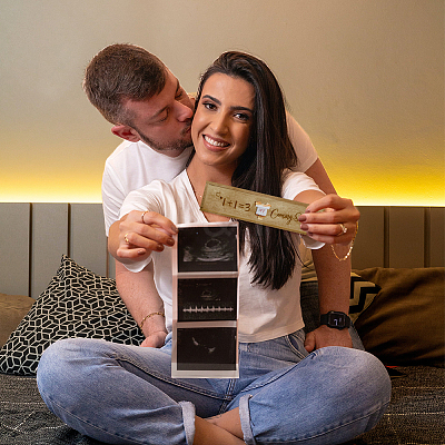 Rectangle Wooden Pregnancy Test Keepsake Box with Slide Cover CON-WH0102-001-1