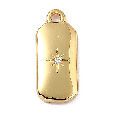 Brass Micro Pave Cubic Zirconia Charms LS-ZIRC-I054-12G-03-1