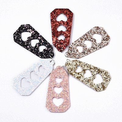 PU Leather Big Pendants FIND-R084-03-1