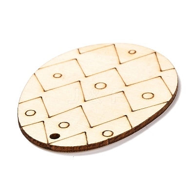 DIY Crafts Easter Egg Shape Cutouts Pendants LS-AJEW-P087-B01-02-1