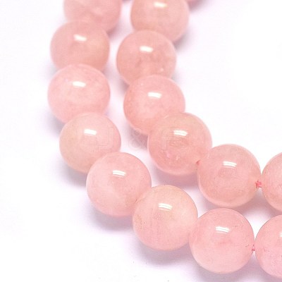 Natural Morganite Beads Strands G-F602-12-8mm-1