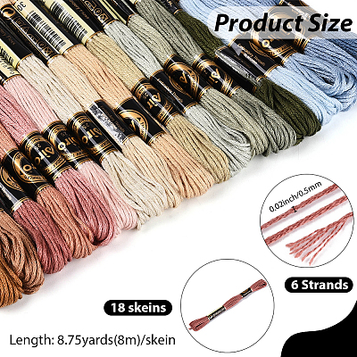 Polyester Embroidery Threads OCOR-WH20074-13B-05C-1