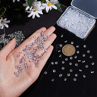 500Pcs Cubic Zirconia Cabochons ZIRC-PH0001-40-1