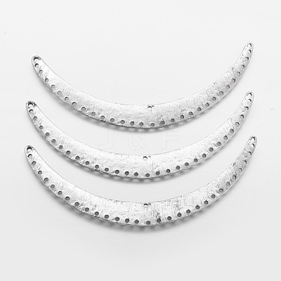 Tibetan Style Curved Alloy Chandelier Components Links PALLOY-J659-28AS-1