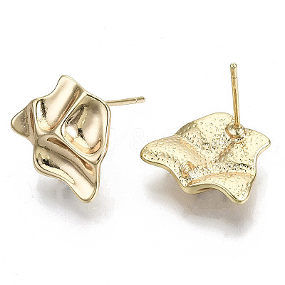 Brass Stud Earring Findings KK-N232-116-NF-1