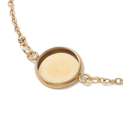 304 Stainless Steel Satellite Chain Bracelet Makings BJEW-JB10587-02-1