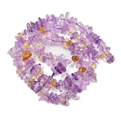 Natural Ametrine Beads Strands G-C250-02-1