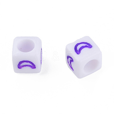 Opaque Acrylic Beads MACR-N008-63-1