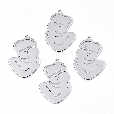 Non-Tarnish 201 Stainless Steel Pendants LS-STAS-N098-070P-1