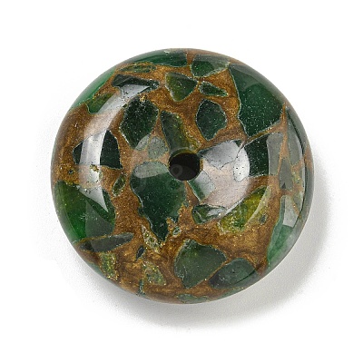 Synthetic Gold Clinquant Stone Pendants G-P549-03C-1