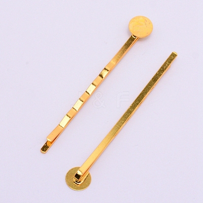 Iron Hair Bobby Pin Findings IFIN-WH0053-37G-1