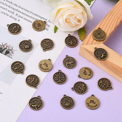 Tibetan Style Alloy Pendants PALLOY-E196-AB-NF-1